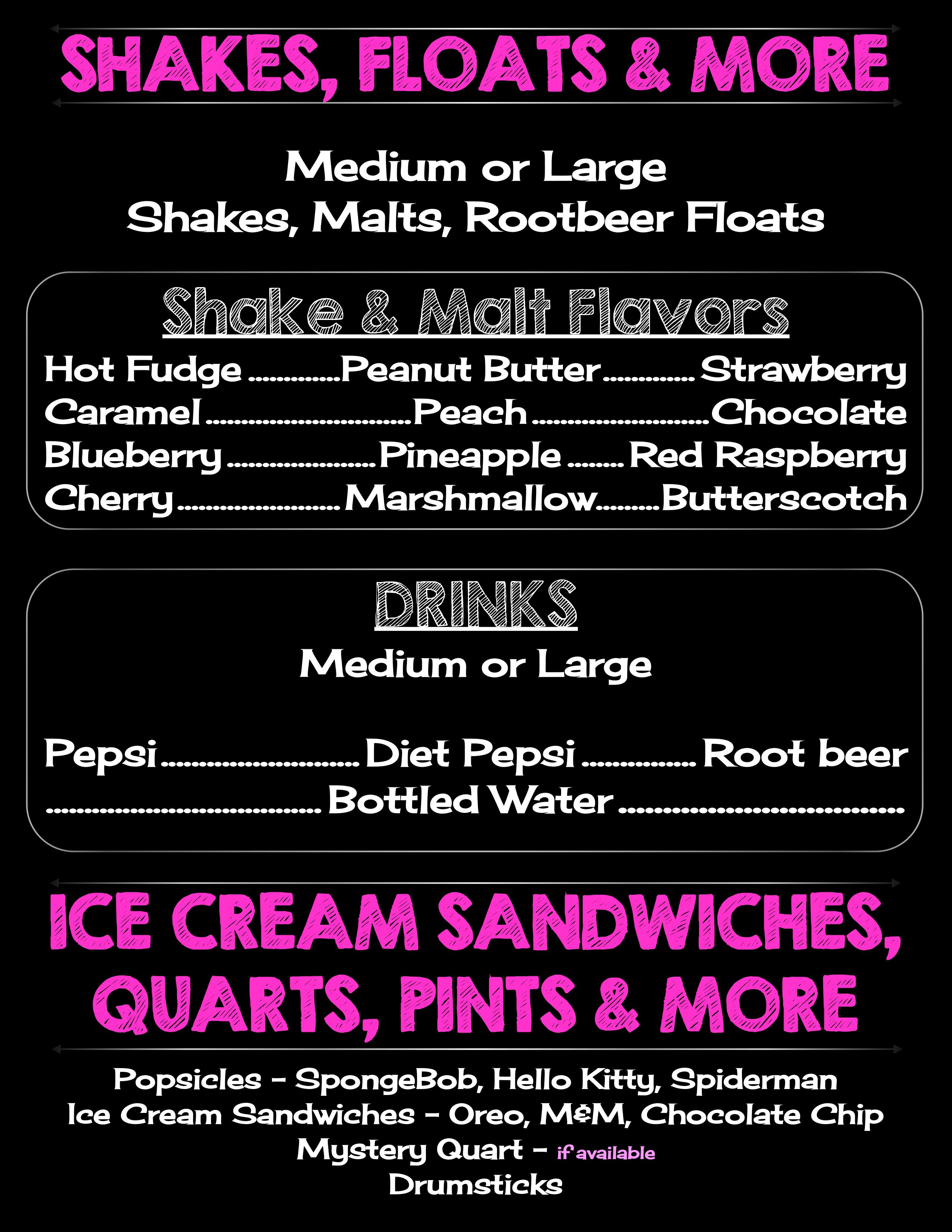 Shakes, Floats & More